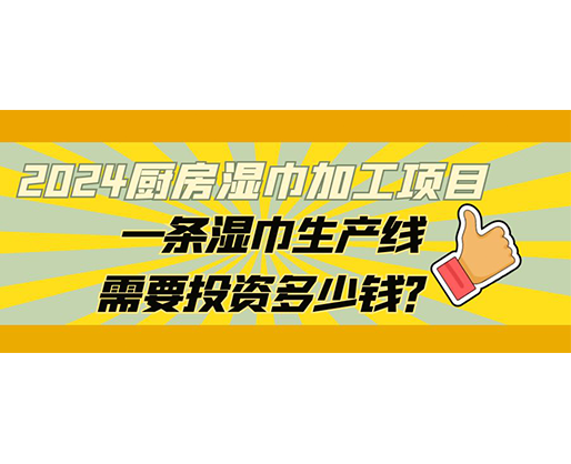 2024廚房濕巾加工項目，一條濕巾生產(chǎn)線需要投資多少錢？